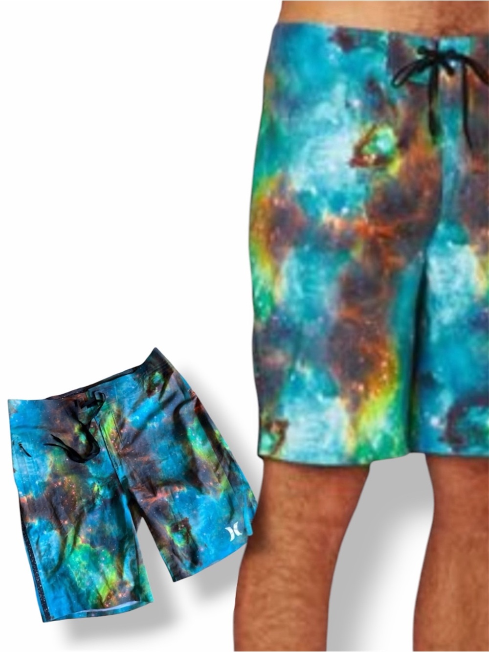 HURLEY JJF III NEBULA PHANTOM BOARD SHORTS 28 EUC Like New